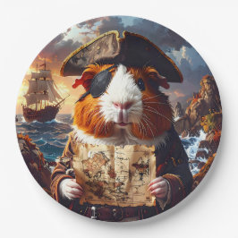 Prato De Papel Pirate Guiné Pig