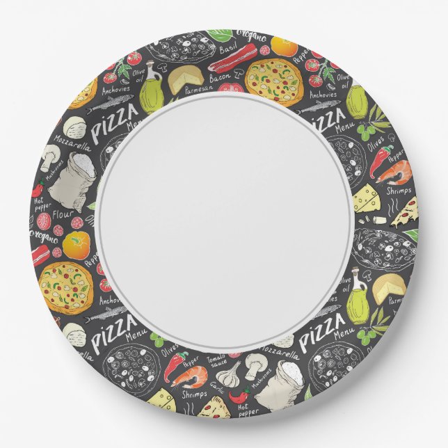 Prato De Papel Pizza (Frente)