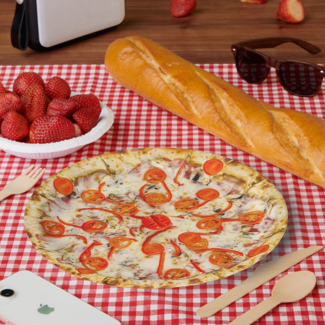 Prato De Papel Pizza (Piquenique)