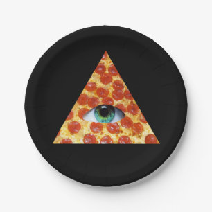 Prato De Papel Pizza de Illuminati