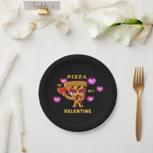 Prato De Papel Pizza É Meu Namorados