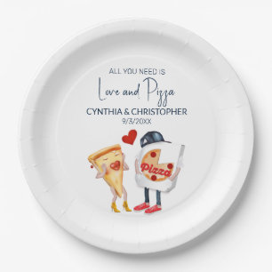 Prato De Papel Pizza Funny
