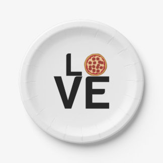PRATO DE PAPEL PIZZA LOVE