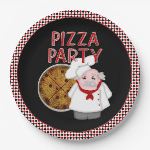 Prato De Papel Pizza Party Style 2 - Placas em Papel