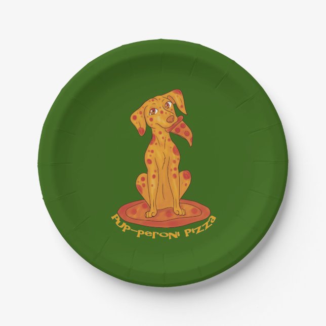 Prato De Papel Pizza Puppy (Frente)
