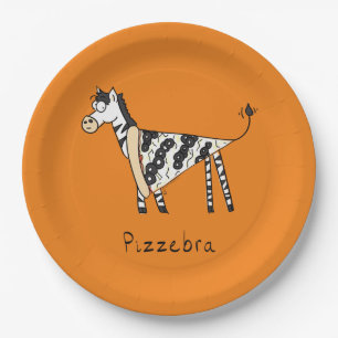 Prato De Papel Pizzebra Pizza Zebra Placas De Papel
