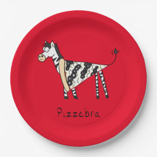 Prato De Papel Pizzebra Pizza Zebra Placas De Papel