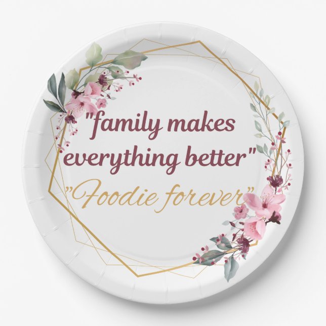 Prato De Papel Placa (Frente)