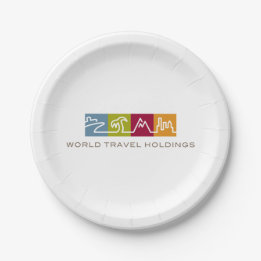 Prato De Papel Placa das terras arrendadas do viagem do mundo