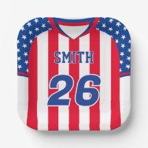 Placa de Camisa Personalizada de Futebol dos EUA |