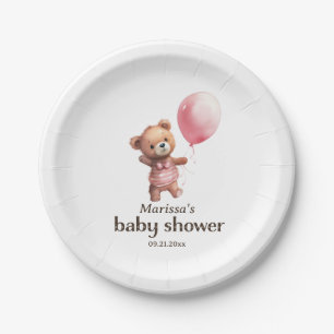 Prato De Papel Placa de Chá de fraldas de Urso de Teddy