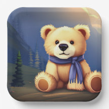 Placa de Design de Urso de Teddy