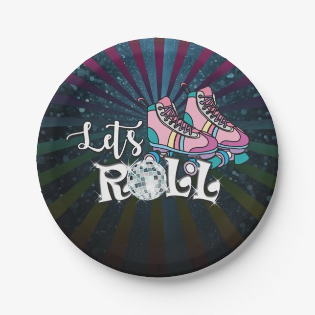 Prato De Papel Placa de Festa de aniversário de Rastreamento (Frente)