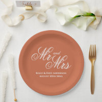 Placa de festa de casamento de papel personalizado