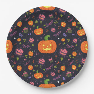 Prato De Papel placa de halloween