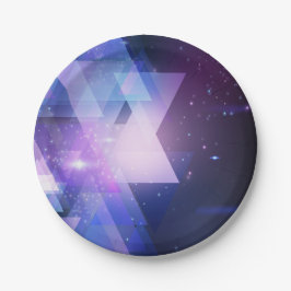 Prato De Papel Placa de Impressão do Cosmos Sky Galaxy