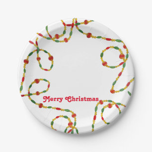 Prato De Papel Placa de Natal para Personalizar ou Personalizar