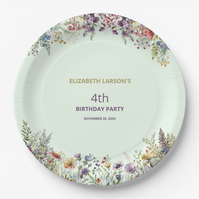 Prato De Papel Placa de papel (Frente)