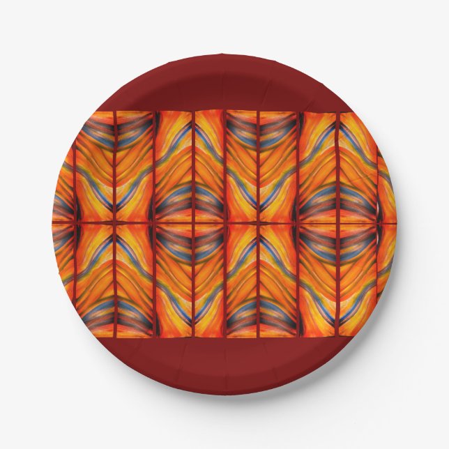 Prato De Papel placa de papel (Frente)