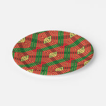 Placa de papel Afro-Pop Geométrico