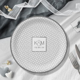 Prato De Papel Placa de papel Black ID523 de Casamento Simplesmen