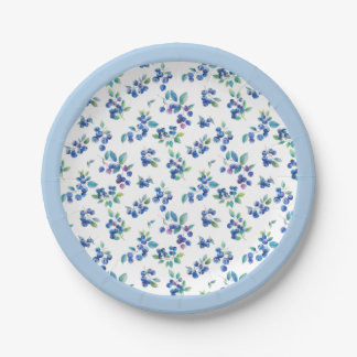 Prato De Papel Placa de papel Blueberry