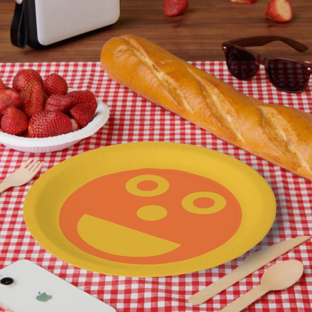 Prato De Papel Placa de papel circular (Piquenique)