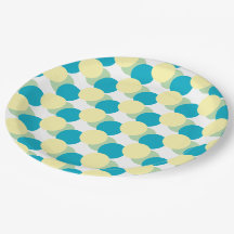 Placa de papel - Círculos de Pastel sobrepostos