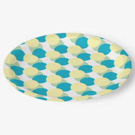 Prato De Papel Placa de papel - Círculos de Pastel sobrepostos