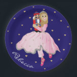 Prato De Papel Placa de Papel Clara Ballerina<br><div class="desc">Aproveite este prato personalizado de "Nozes Ballerina de Natal", bem para as suas guloseimas de Natal! Os design podem ser editados e/ou transferidos para outros produtos do Zazzle. A cor de fundo pode ser alterada. Obrigados para parar e comprar. Seu negócio é muito apreciado. Comentários e sugestões são sempre bem-vindos....</div>