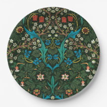 PLACA DE PAPEL COM DESIGN WILLIAM MORRIS "TULIPS"