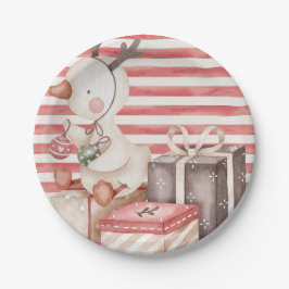 Prato De Papel Placa de papel com pata d'água