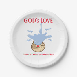 Prato De Papel Placa de papel com script