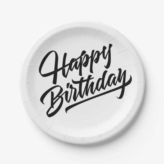 Prato De Papel Placa de Papel Creative Birthday (Frente)