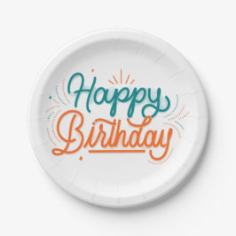 Prato De Papel Placa de Papel Creative Birthday