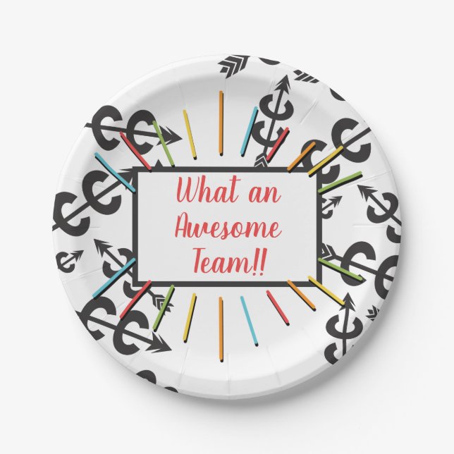 Prato De Papel Placa de Papel Cruzada Incrível (Frente)