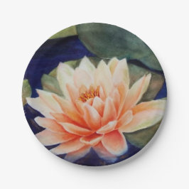 PRATO DE PAPEL PLACA DE PAPEL DA ÁGUA LARANJA