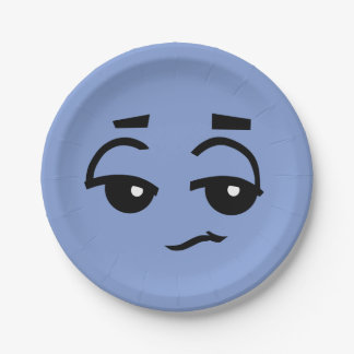 PRATO DE PAPEL PLACA DE PAPEL DA CARA GRÁFICA BONITO