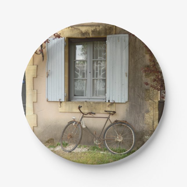 Prato De Papel Placa de Papel da Casa Francesa (Frente)