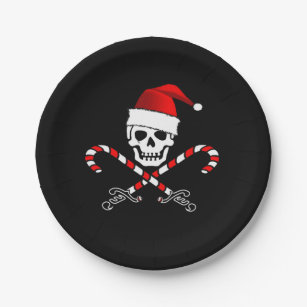 Prato De Papel Placa de papel da festa de Natal do pirata