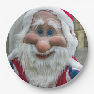 Prato De Papel placa de papel da máscara de gnomos do papai noel