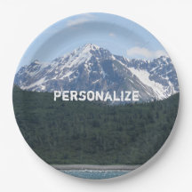 Placa de papel da montanha