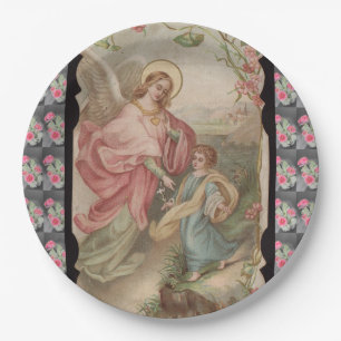 Prato De Papel Placa de papel de Angeles dos anjos