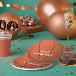 Prato De Papel Placa de Papel de Aniversário de Basquete