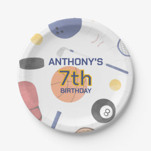 Prato De Papel Placa de Papel de Aniversário para Esporte All-Sta