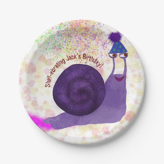 Prato De Papel Placa de papel de caracol (Frente)