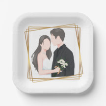 Placa de Papel de Casamento