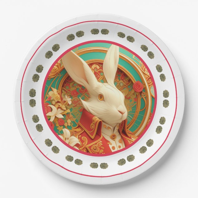 Prato De Papel Placa de papel de código de vestimenta real de Rab (Frente)