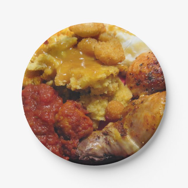 Prato De Papel Placa de papel de comida (Frente)