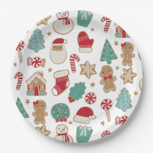 Prato De Papel Placa de Papel de Cookies de Natal